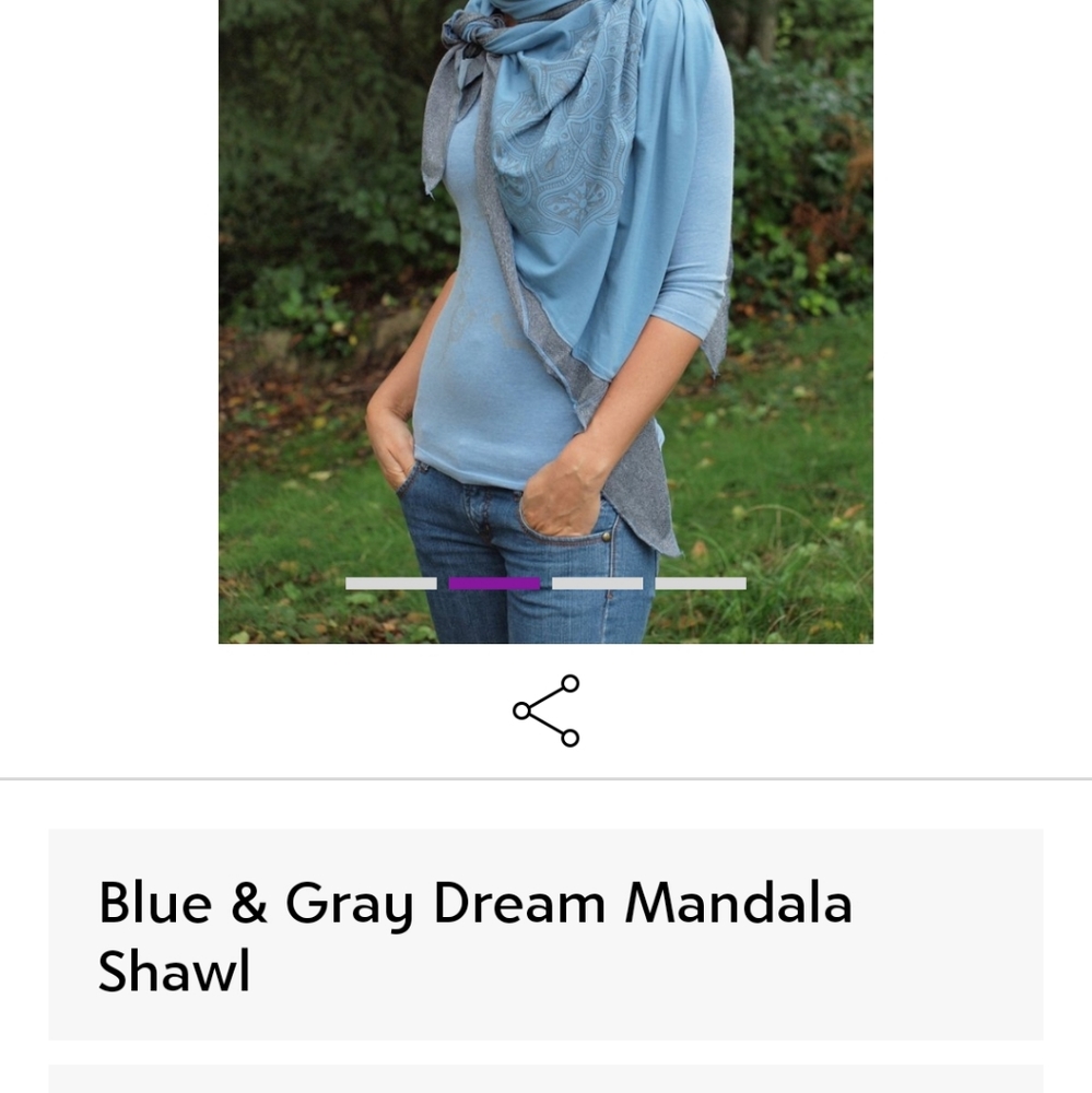 Spicy green mango shawl NWOT